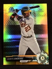 2017 Bowman Chrome 1st GOLD REFRACTOR ROOKIE Lazarito Armenteros 06/50