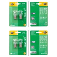 4X Hella Long Life P21W Halogen GlÜHlampe 12V 21W BA15S | 8GA 002 073-183