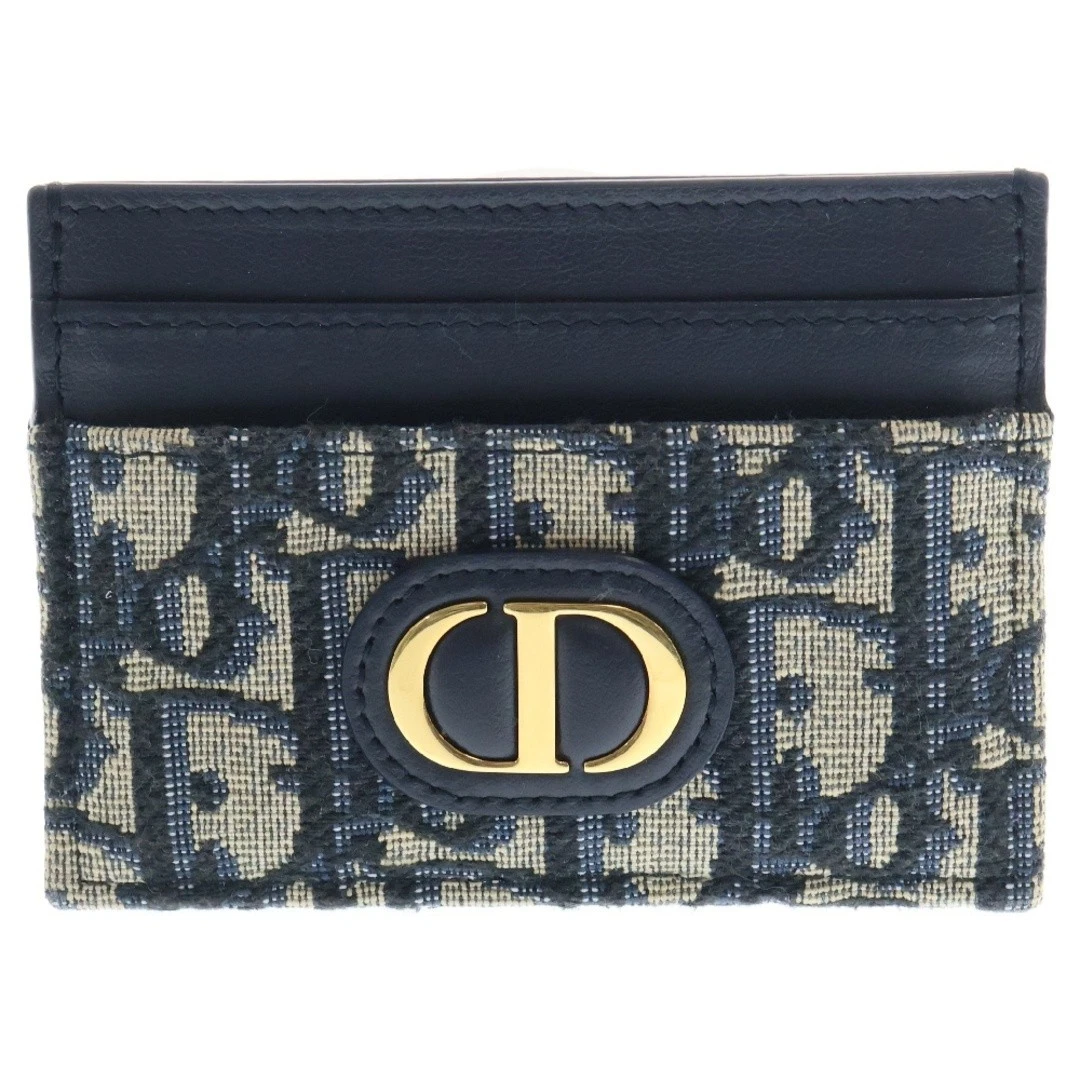 Etui porte carte Dior Christian 30 Montagne oblique jacquard passe beige x occasion 4