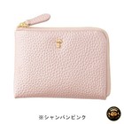 PEANUTS SNOOPY Mini Wallet Light & Fluffy Soft cowhide leather 11×8×2.5 cm PINK