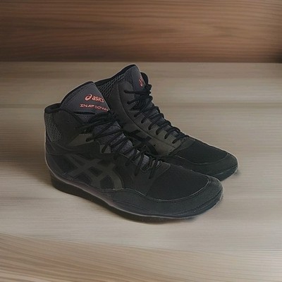 Asics Snapdown 3 Wrestling Shoes Sneakers Black Gray 1081A030 Mens Size 13
