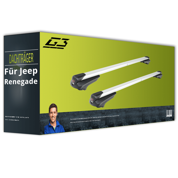 G3 Clop Infinity - DachträGer - Alu/Kunststoff/Stahl - FüR Jeep Renegade BU NEU-image