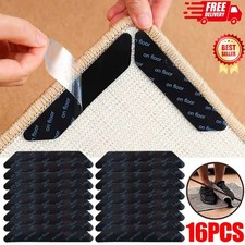 16 PCs Rug Gripper Non Slip Grip Carpet Laminate Mat Stopper Floor Stickers Anti