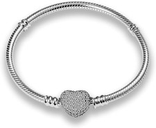 KUNSIR Snake Chain Charm Bracelets for 925 sterling silver Jewelry...