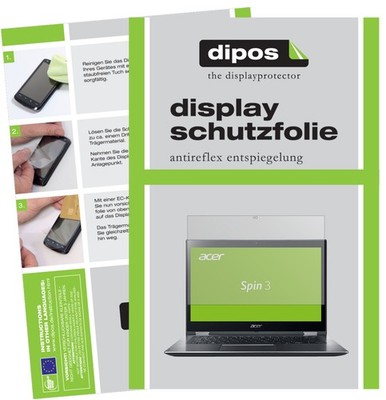 2x Schutzfolie matt für Acer Spin 3 SP314-51-55XT Displayschutzfolie Folie