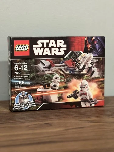 LEGO Star Wars Clone Troopers Battle Pack 7655 Complete Set 58 Pieces Ages 6-12