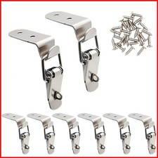 Lesnala 8Pcs Stainless Steel 90 Degree Spring Toggle Lock