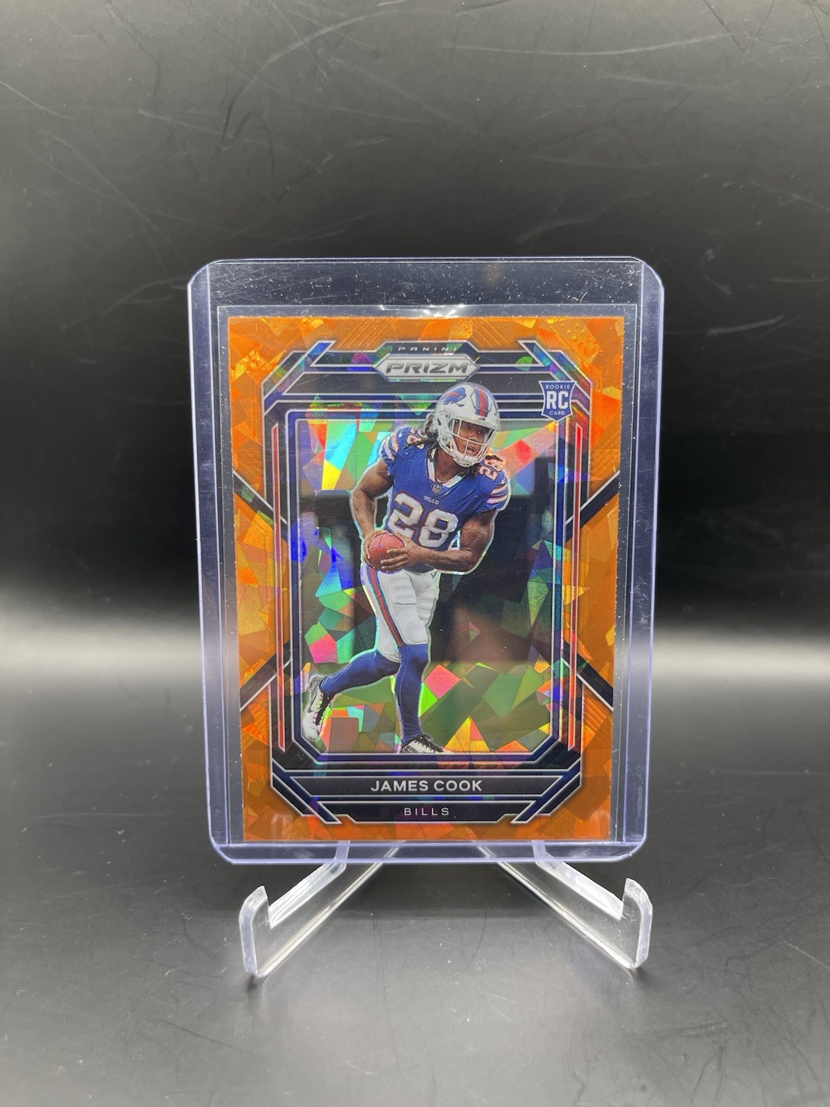 2022 Panini Prizm Rookies Orange Ice Prizm James Cook #319 Rookie RC