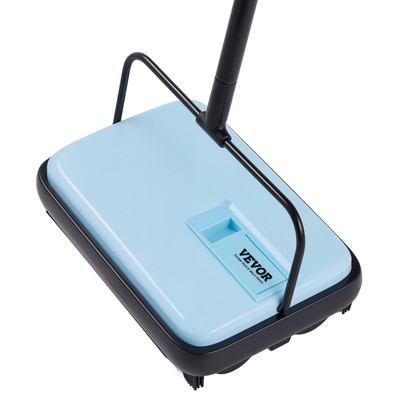 VEVOR Teppichbodenkehrmaschine Kehrmaschine Bodenkehrer Teppichkehrer Blau