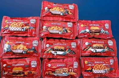 Heinz United States Of Saucemerica Lot 10 Packets Ketchup Sauce America