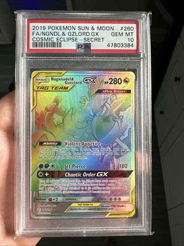 Naganadel & Guzzlord-GX graded PSA 10 for sale on eBay