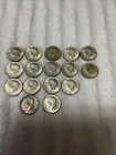 16  Kennedy Half Dollars 40% Silver 1966 1967 & 1968