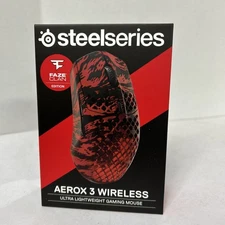 ✅New Sealed✅ SteelSeries Aerox 3 Wireless RGB Optical Gaming Mouse FaZe Clan Ed