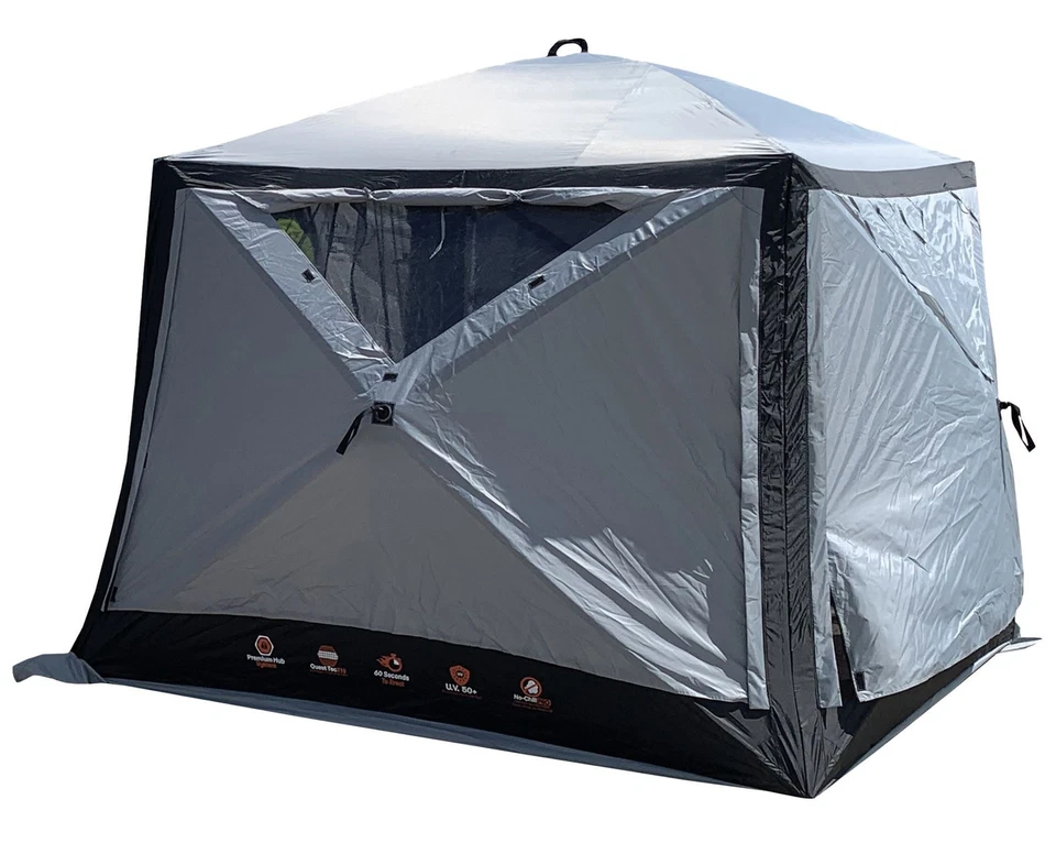Quest Screen House 4 Pro pop up Gazebo (Grey)
