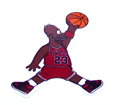 #ad Homer Simpson Logo Die Cut Sticker Decal Fun Music Band Movie TV Jordan 23 Bulls $3.96