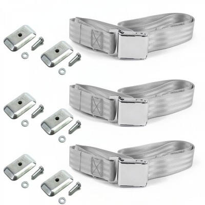  B Truck 1948-1953 Airplane 2pt G/G Lap Bench Blt Kit w/BKTS 3 Belts