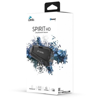 Cardo Spirit HD Headset Single Pack Motorcycle Helmet Bluetooth Intercom