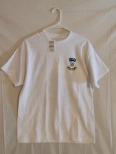 A-Lab Shirt Mens Medium Sad Sad World Back Graphic Short Sleeve Globe Face NWT