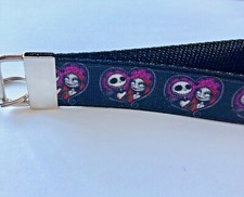 Key Fob Key Chain Holder Wrist Lanyard Nightmare Jack Sally Simply Meant to be