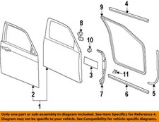 CHRYSLER OEM 07-23 300 Front Door Door Components-Bumper 5160047AB