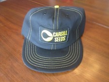 Vintage Trucker Snapback Farmer Hat CARGILL SEEDS Patch Made in USA NOS