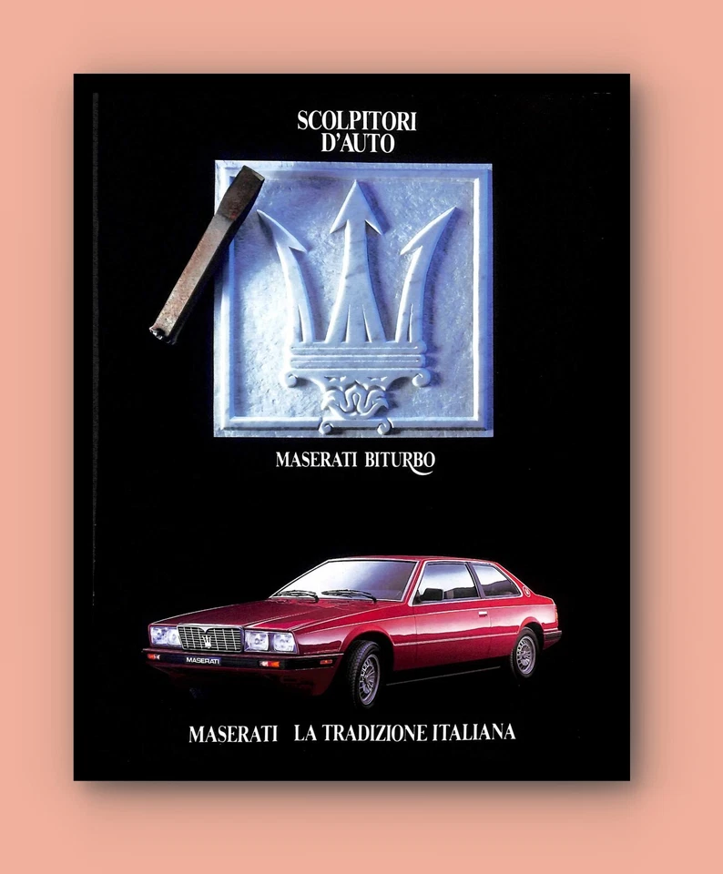 1984 Maserati Biturbo Vintage PRINT AD Luxury Italian Car - Image 3 of 4