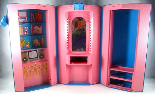 Vintage BARBIE 1984 Home & Office FOLD OUT PLAYSET Day & Night Fashion Set