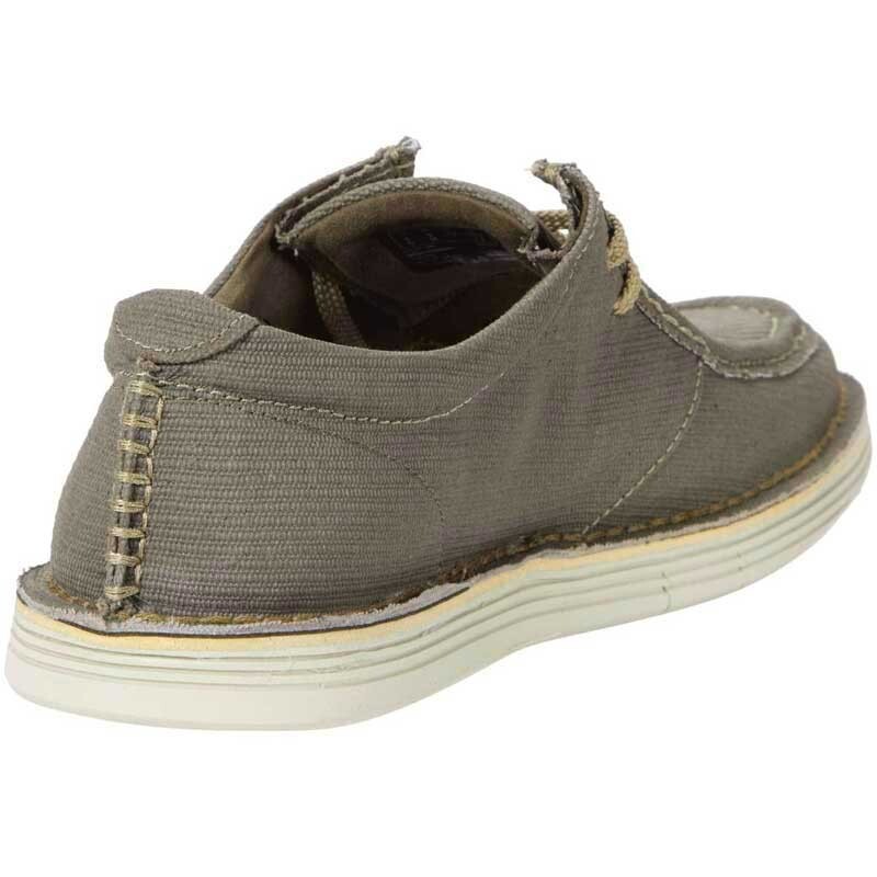 Clarks 15522 Forge Run Olive Canvas Comfort Pinch Moc Sneakers Shoes Mens 7.5 Clarks 15522 Forge Run Shoes Olive Canvas Comfort Pinch Moc  main image 4