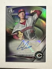 Andrew Abbott 2022 Bowman Platinum Auto Top-35 RC MINT👍CINCINNATI REDS