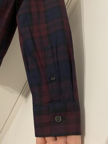 Fred Perry Tartan Long Sleeved Button Shirt Medium Brand New With Tags - Picture 19 of 22