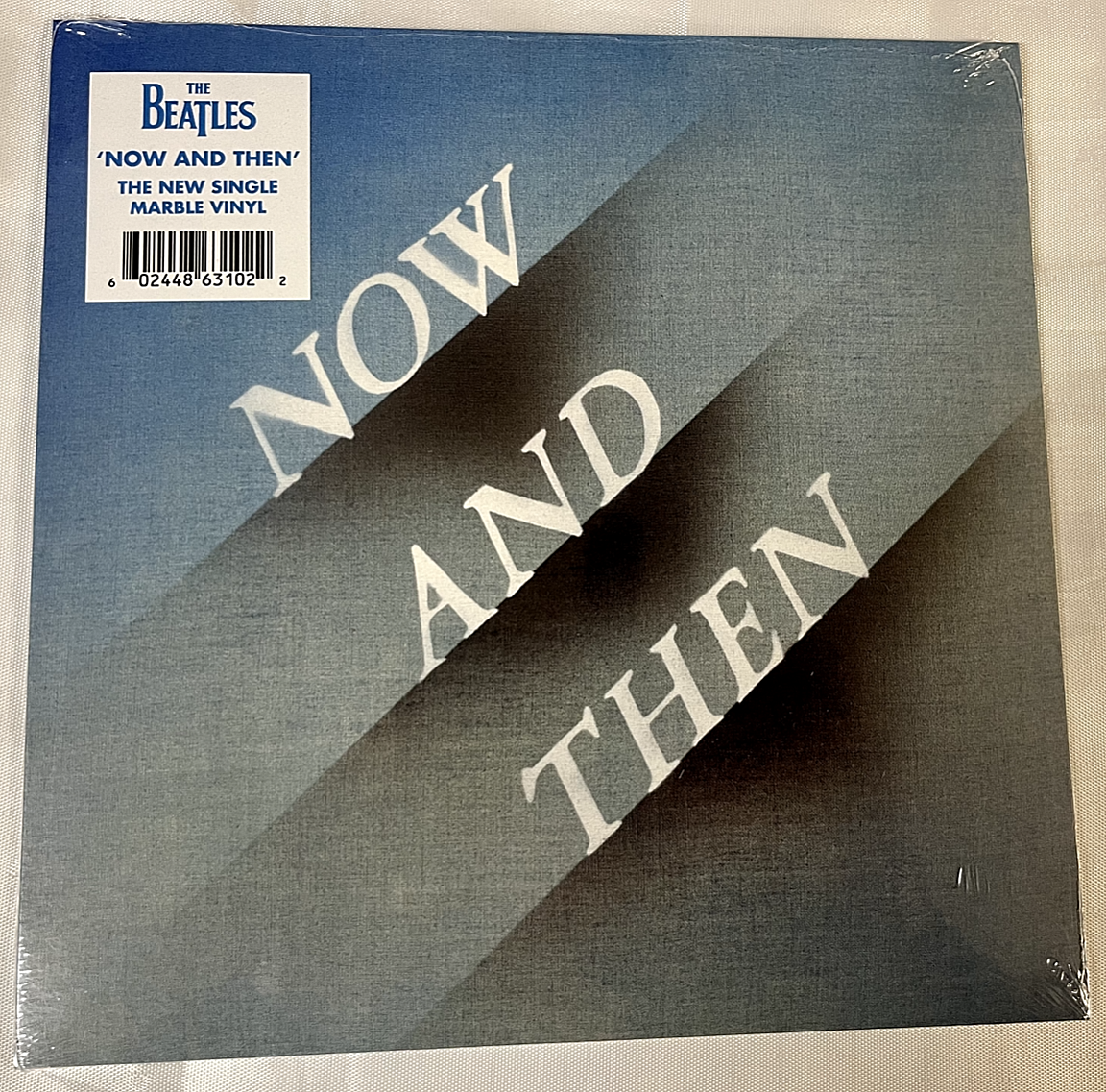 Beatles Now and Then Blue White Marble 7