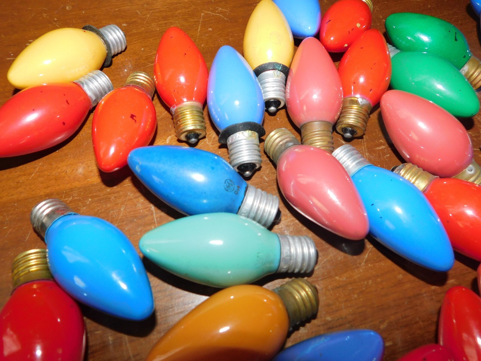 Lot of 30 C9 Solid Christmas Tree Replacement Light Bulbs eBay