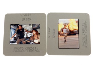 SPEED 1994 Keanu Reeves & Sandra Bullock (2) Original 35mm ...