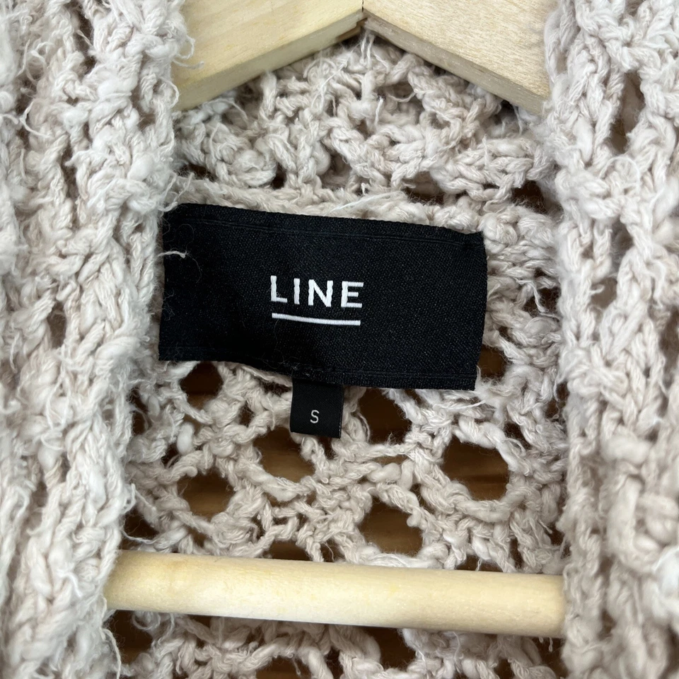 Cárdigan Suéter Plumero Line the Label Pequeño Algodón Marfil Festival B88 Foto 4 de 4