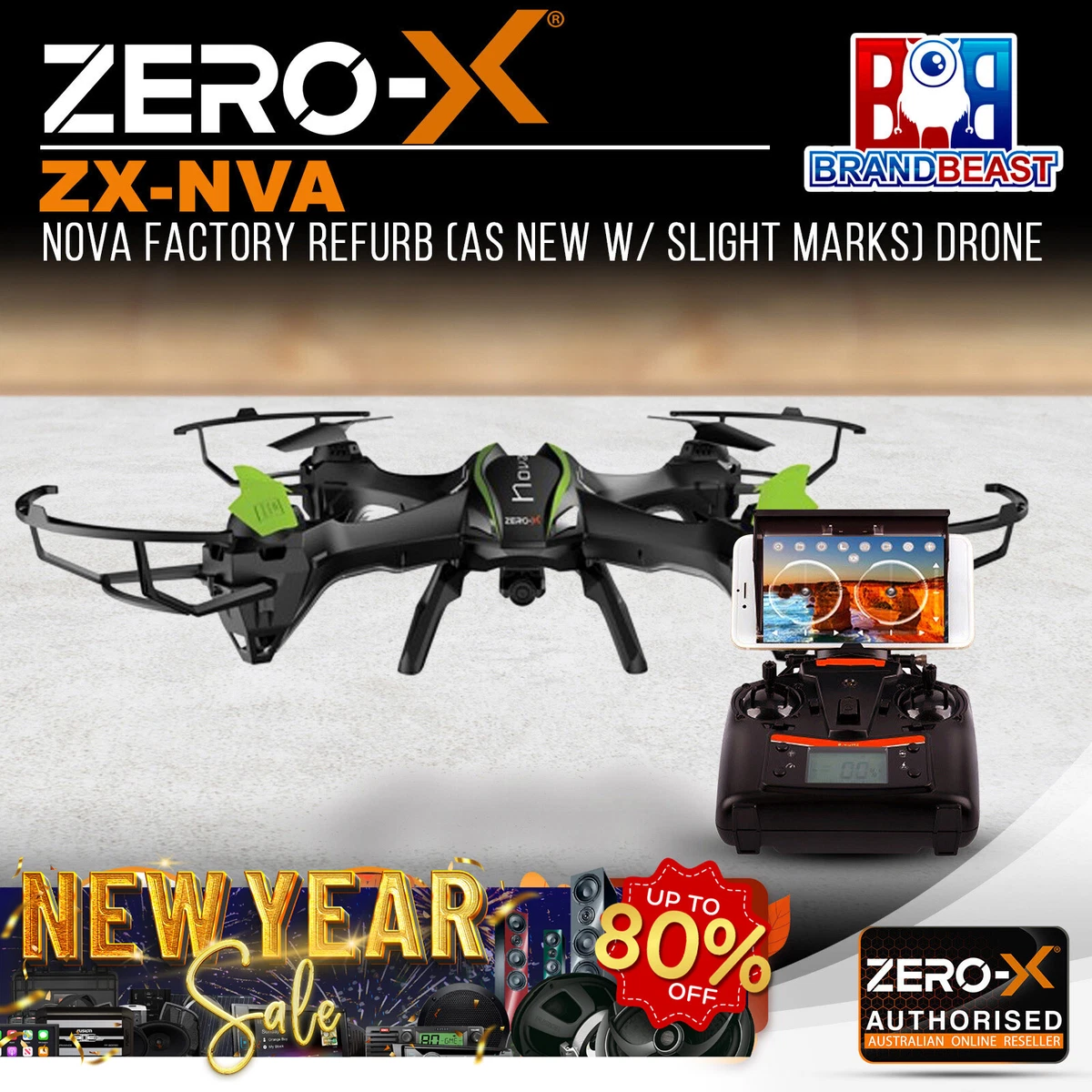 Zero X Nova Factory Refurb Drone As New W Slight Marks eBay