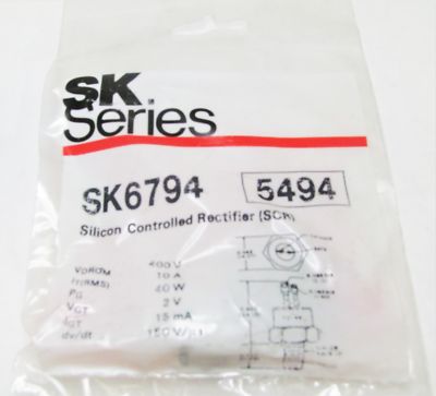 400V 10A 40W Silicon Controlled Rectifier Diode - TO-48 - RCA SK6794 NTE5494