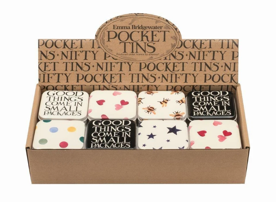 Emma Bridgewater - Hinged Pocket Treat Tin - 6 Classic Designs Available