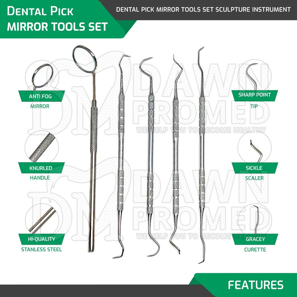 Dental Examination Basic Instrument Kit Stainless Steel College Teeth Cleaning T Dental Examination Basic Instrument Kit Stainless Steel College Teeth Cleaning T