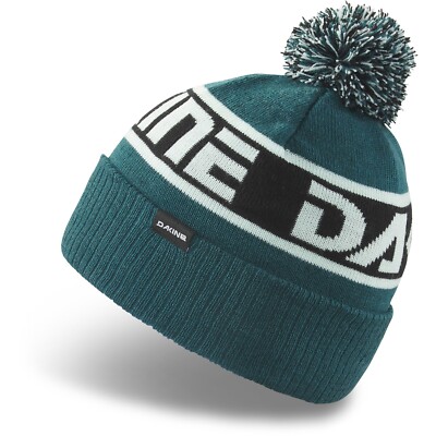Dakine Jackson Pom Acrylic Beanie Unisex Deep Lake / DK Logo New