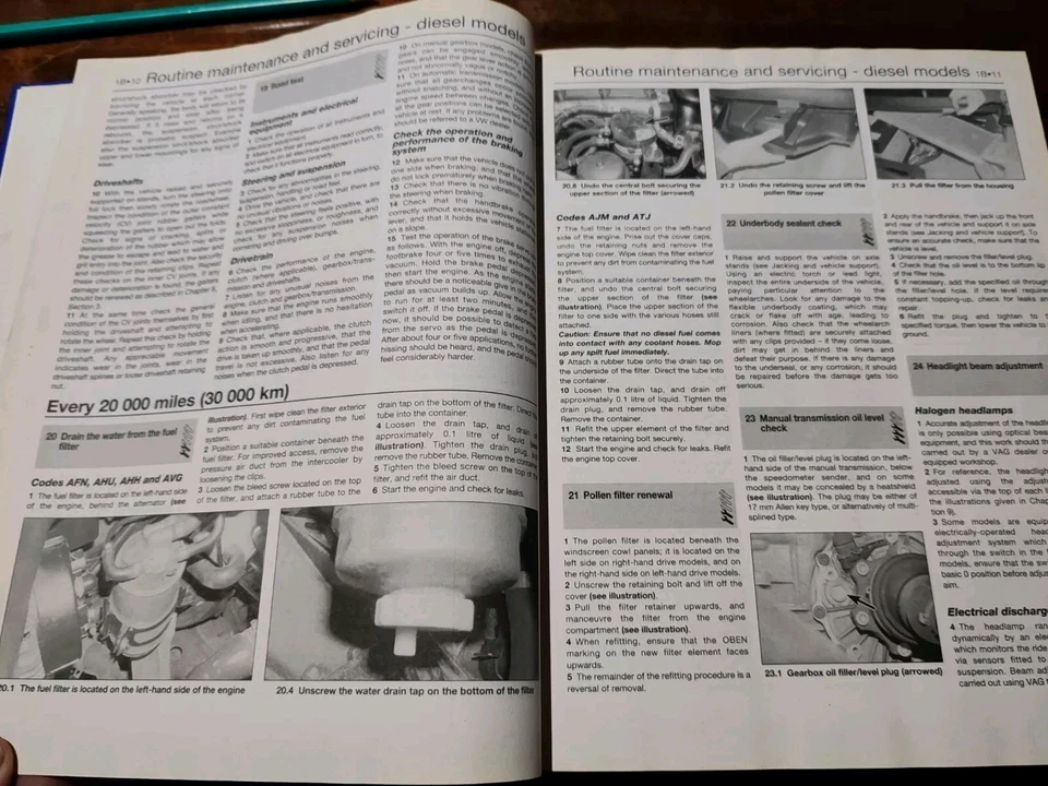 VW Passat 4-cyl Petrol & Diesel (Dec 96 - Nov 00) Haynes Repair Manual. Hardback - Image 4 of 4