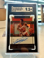 2019-20 One and One First-Team Signatures Gold /10 Dominique Wilkins Sgc 9.5
