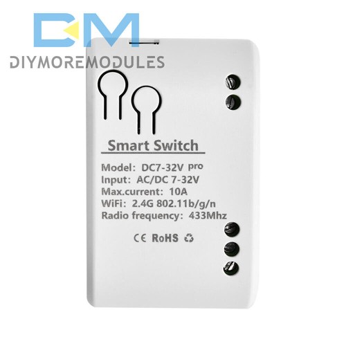 1/2/4CH Smart WiFi Switch Relay Module Wireless Remote DC 7-32V/AC85-250V 433MHZ - Picture 9 of 33