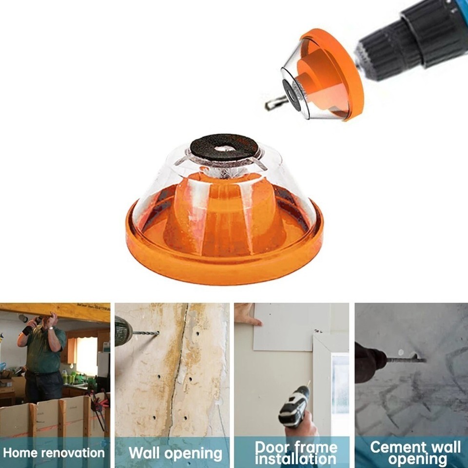 Drill DustCollector Dust Cover Electric Hammer Hole Saw DustBowl Ash