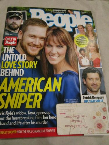 People Magazine February 9 2015 American Sniper Untold Love Story SAG Awards New - Afbeelding 1 van 2