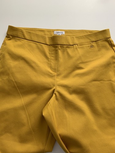 PANTALONE/LEGGINGS DONNA CALVIN KLEIN COLORE OCRA TAGLIA XL STRECH - Foto 9 di 12