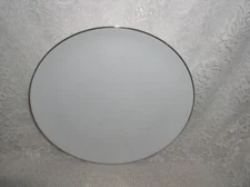 Johann Haviland White Silver Platinum Wedding Ring Dinner Plate