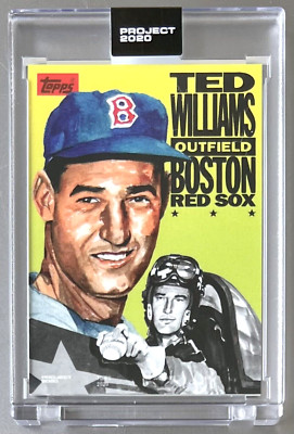 TOPPS PROJECT 2020 #262 TED WILLIAMS by Jacob Rochester 1954 RED SOX FREE SHIP