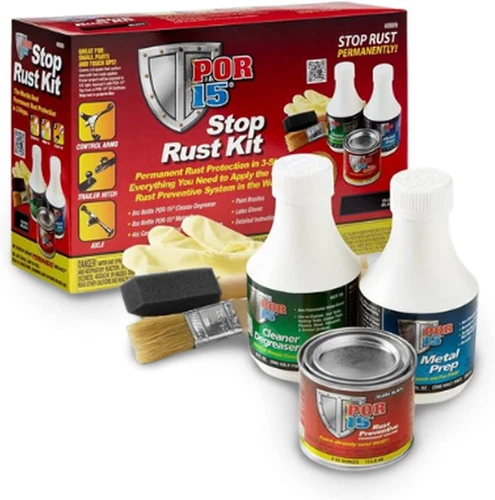 POR-15 Stop Rust Kit, Non-Porous Coating Seals/ Protects- Gloss Black