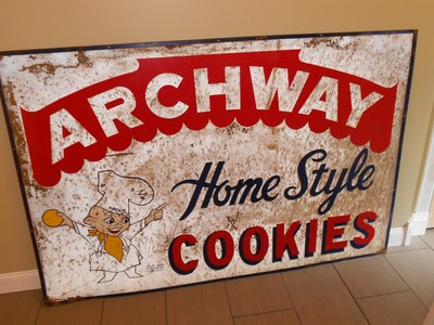 Vintage Metal Archway Cookie Sign | eBay