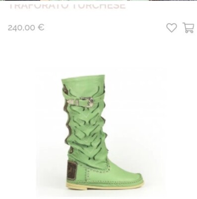 Hector Riccione Genuine Calf Leather Boots Seafoam Green